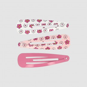 Barrettes clic-clac imprimé...