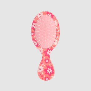 Mini brosse à cheveux floral