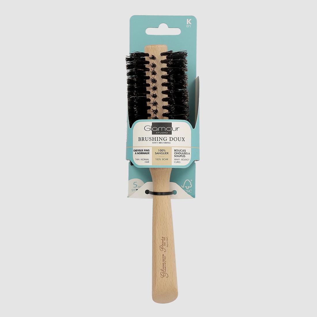 Acheter Brosse brushing bois et poils de sanglier 35mm pour EUR