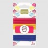 Elastiques plats couleur x12