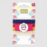 Elastiques vaguelette couleur x12