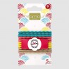 Elastiques vaguelette couleur x12