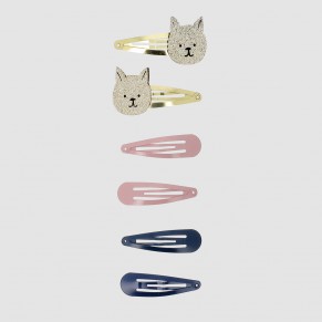Barrettes Clic-Clac X6 Chats