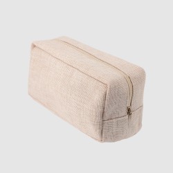 Trousse de toilette effet lin 2
