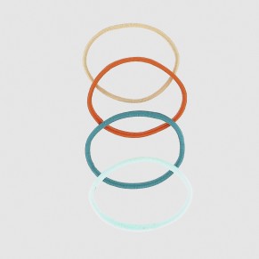 Elastiques plats couleur x12