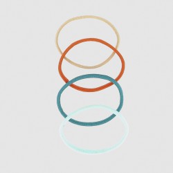Elastiques plats couleur x12 2