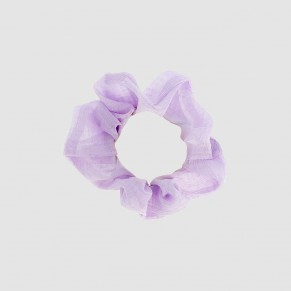 Chouchou en tulle violet et...