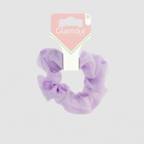 Chouchou en tulle violet et... 2