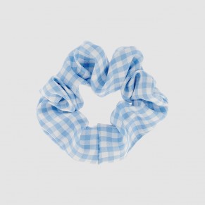 Chouchou vichy bleu grand...