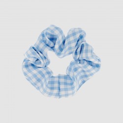 Chouchou vichy bleu grand...