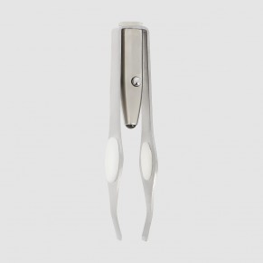 Pince à épiler inox led