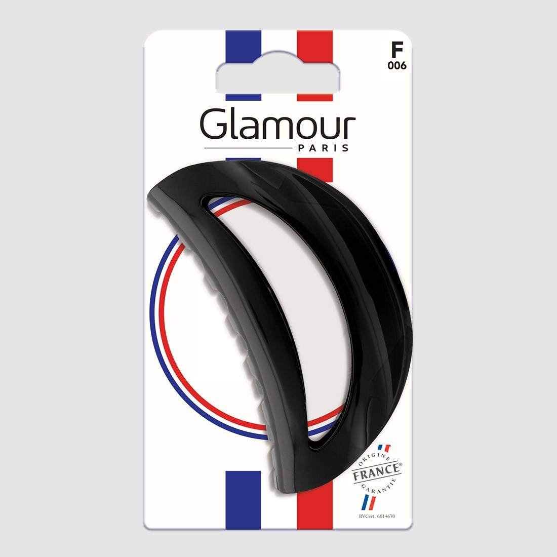 Grande pince à cheveux ronde évidée -...