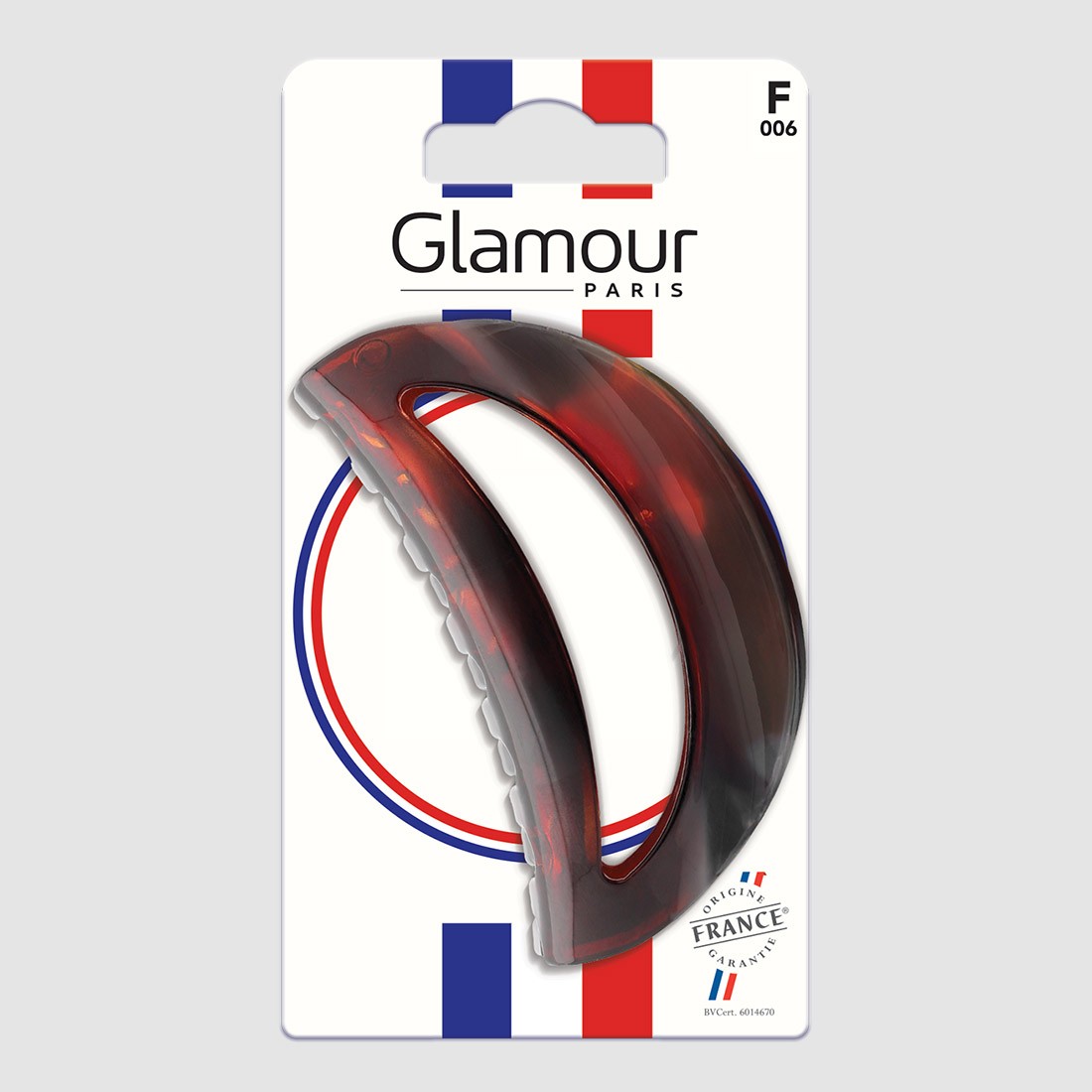 Grande pince à cheveux ronde évidée -...