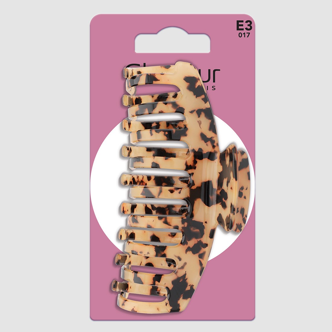 Grande pince à cheveux motif tacheté