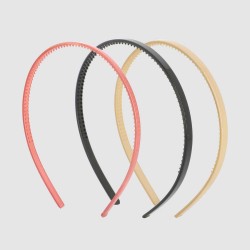 Serre-tête fins colorés x3