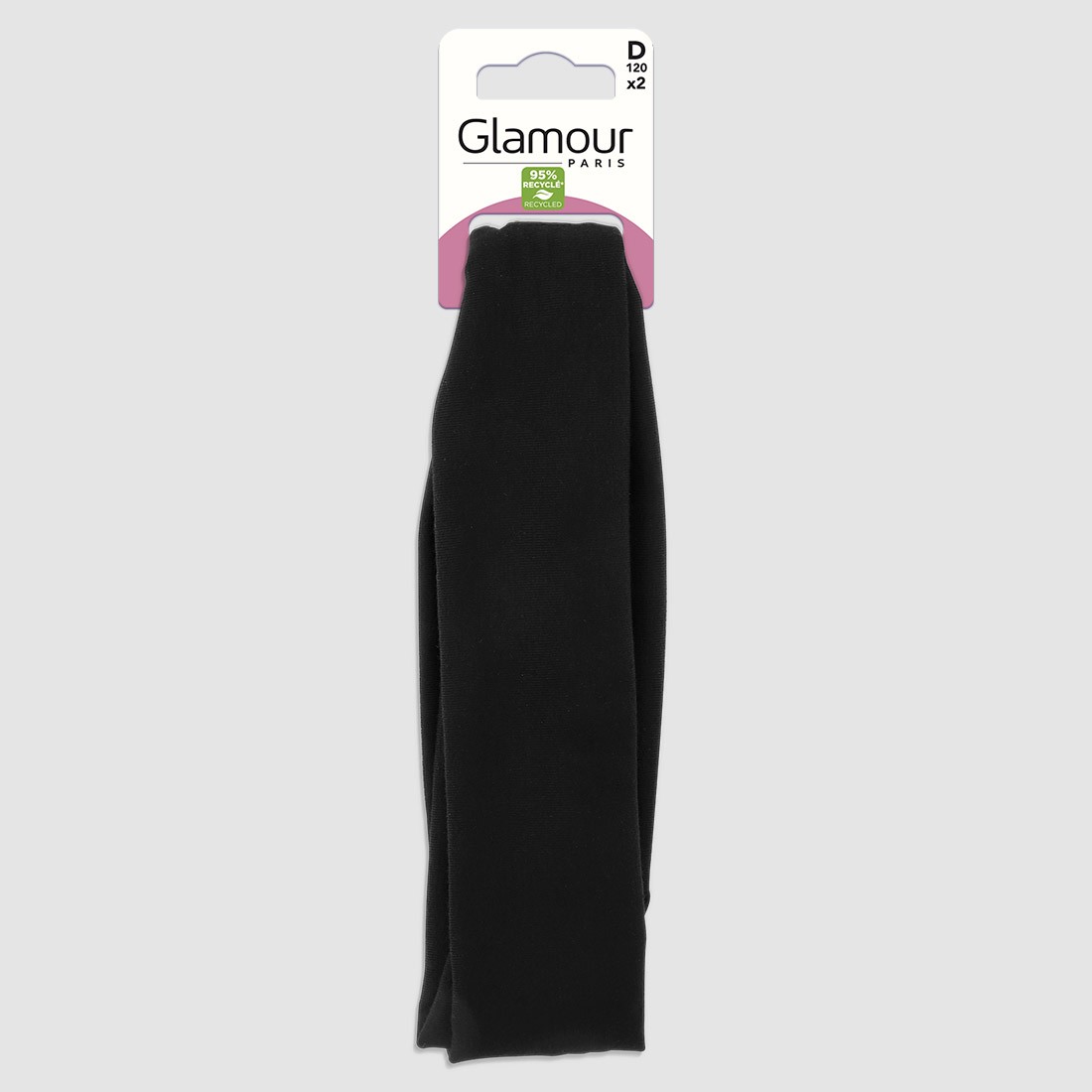 Bandeaux cheveux larges recyclés x2