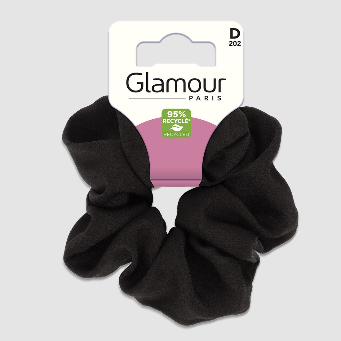 Chouchou cheveux large recyclé -...