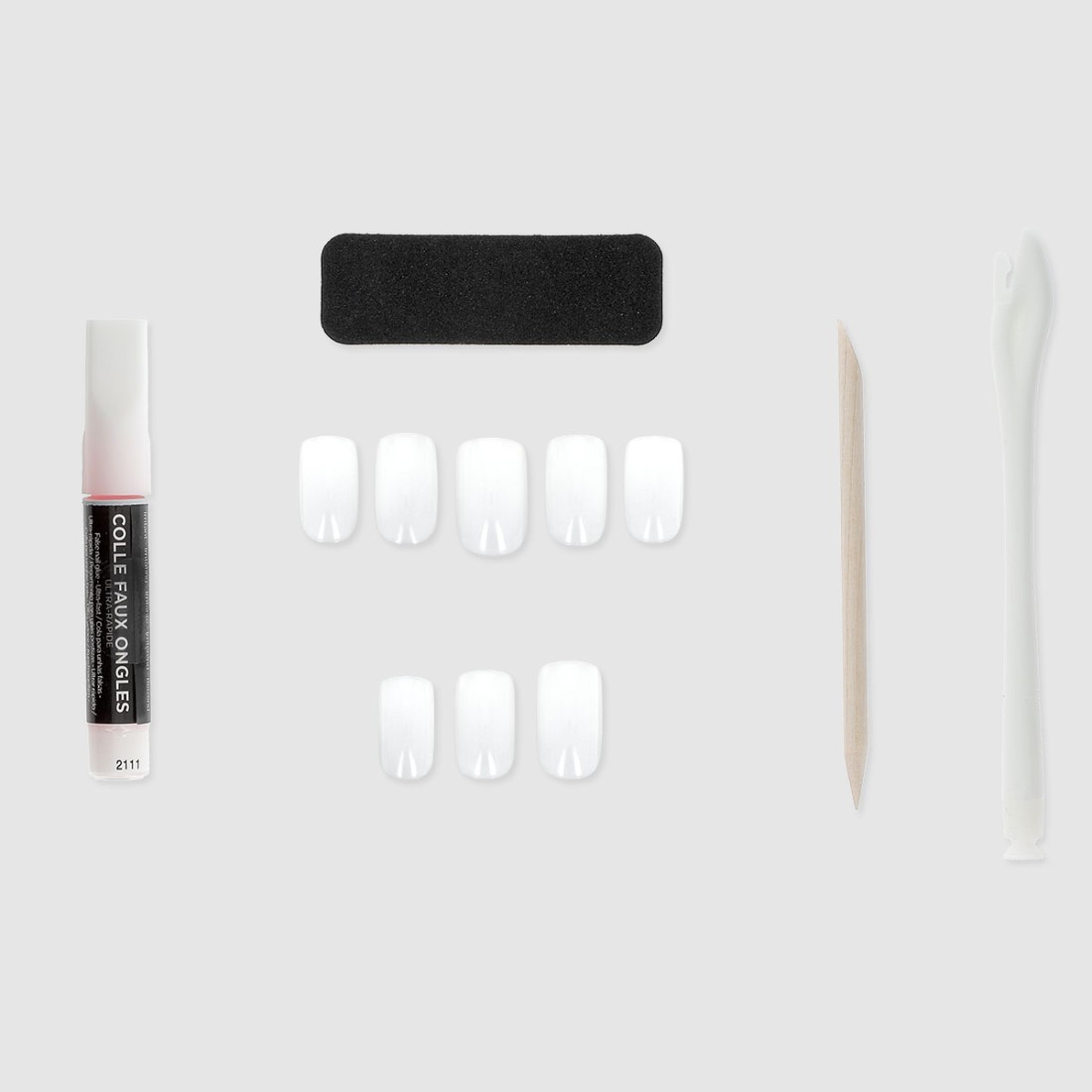 Faux ongles carrés naturels X48