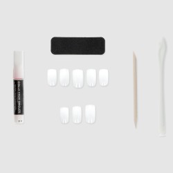 Faux ongles carrés naturels...