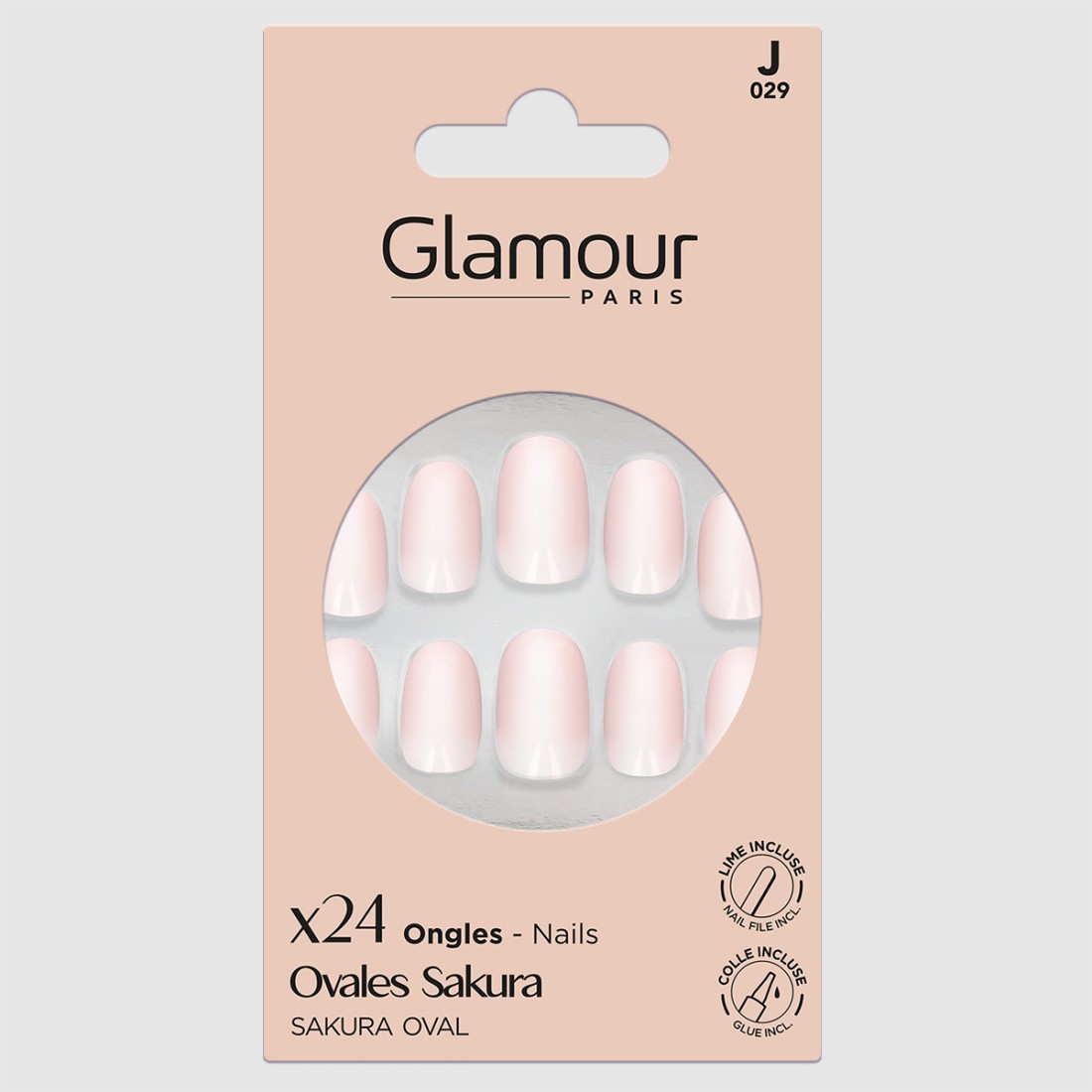 Faux ongles ovales sakura x24