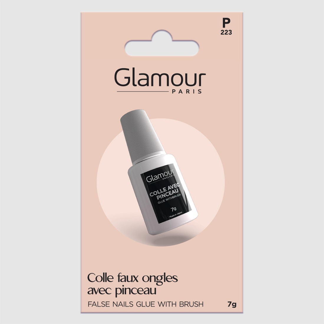 Colle faux ongles avec pinceau