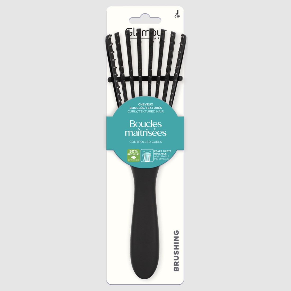 Brosse cheveux texturés