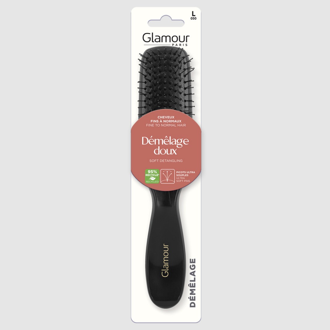 Brosse plate démêlage doux