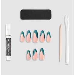 24 faux ongles amande...