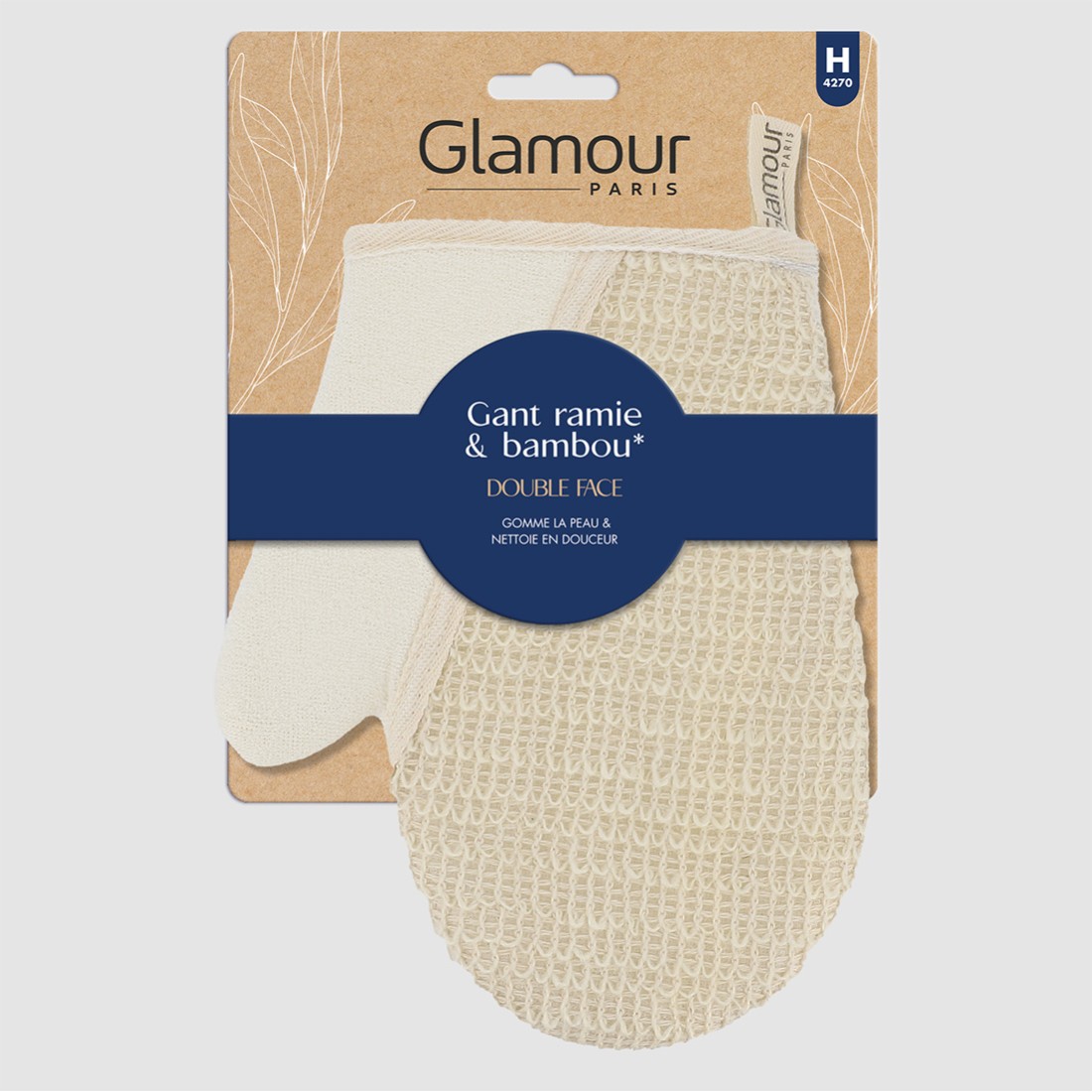 Gant ramie & bambou - Double face
