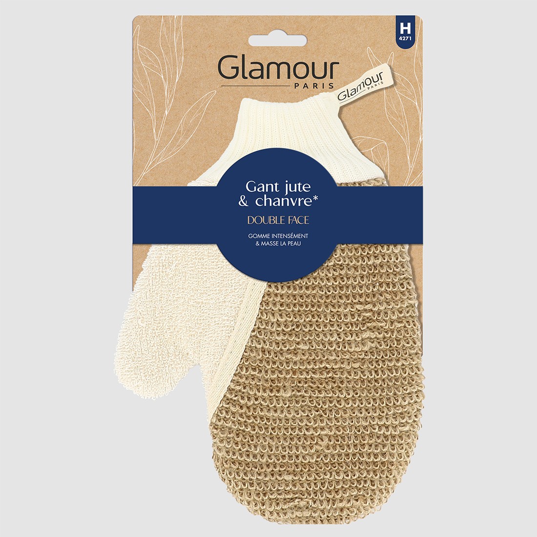 Gant jute & chanvre - Double face