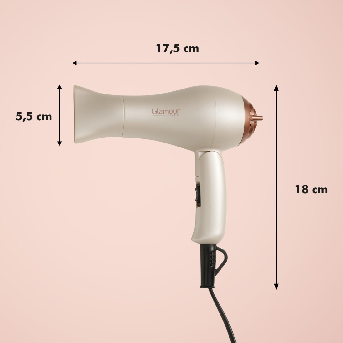 Mini sèche-cheveux de voyage