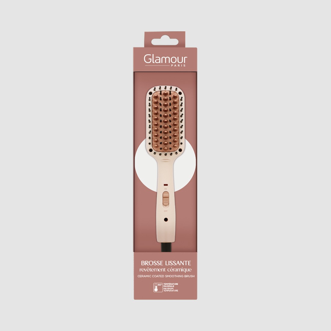Brosse lissante de voyage