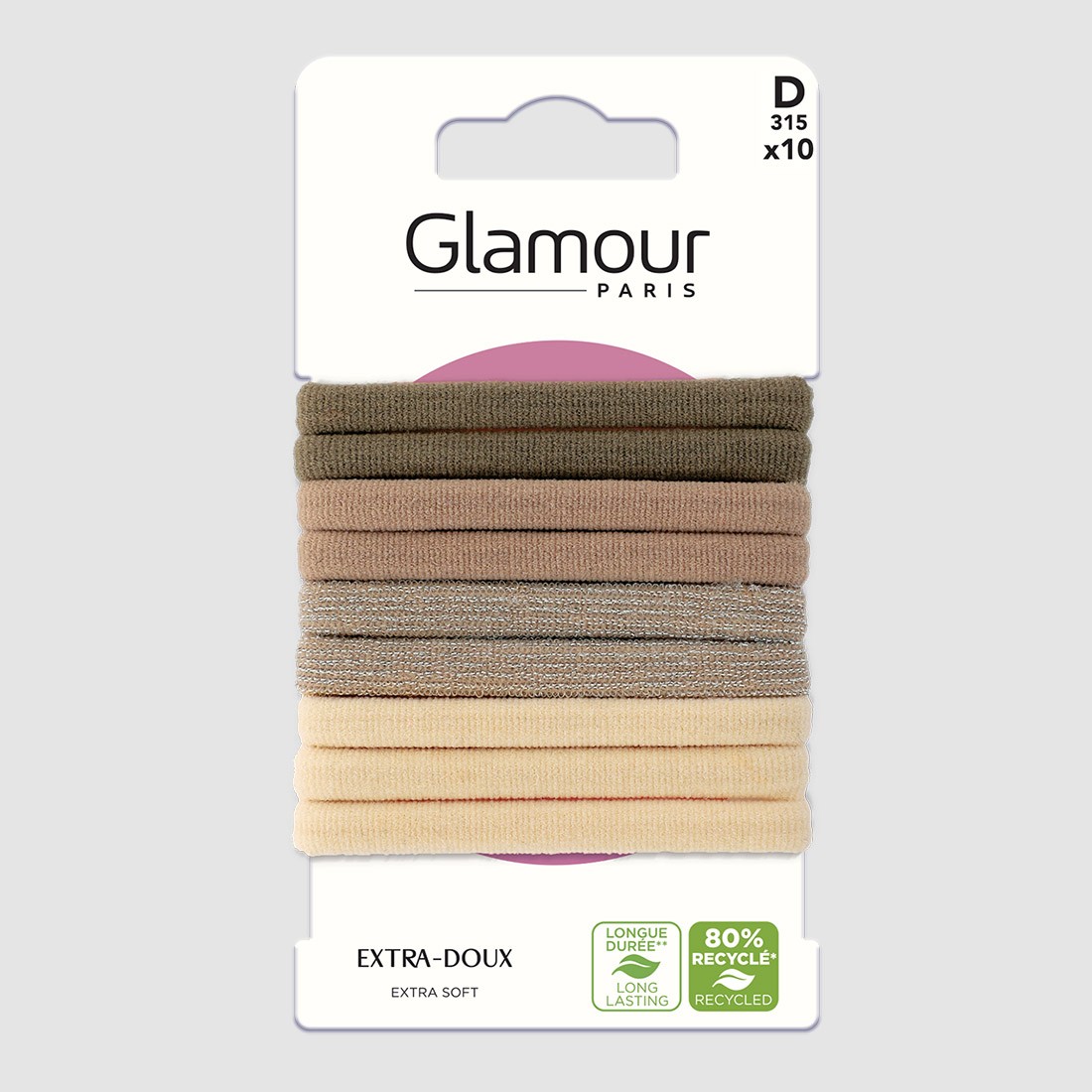 Elastiques cheveux mousse colorés et...