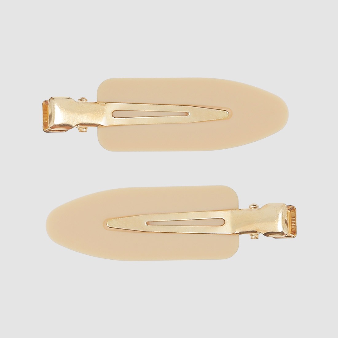 Barrettes cheveux make-up plates x2
