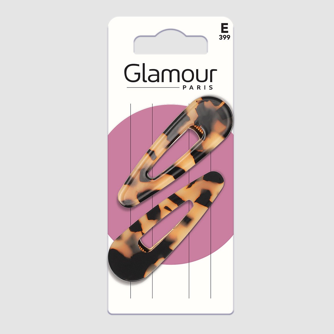 Barrettes cheveux mode motif tacheté x2