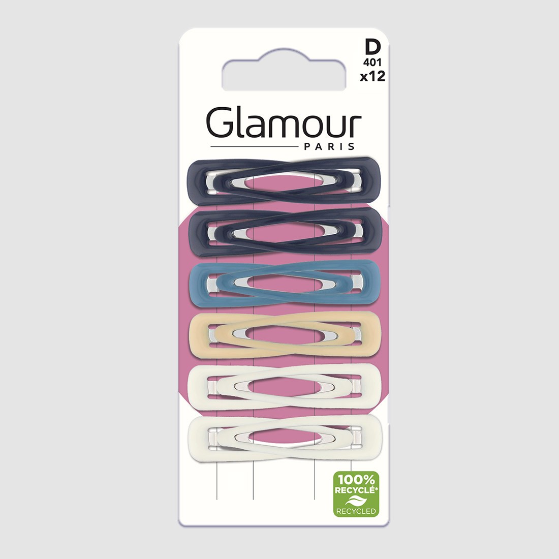 Barrettes cheveux clic-clac moyen...