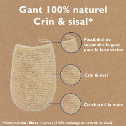 Gant crin & sisal - 100%... 2