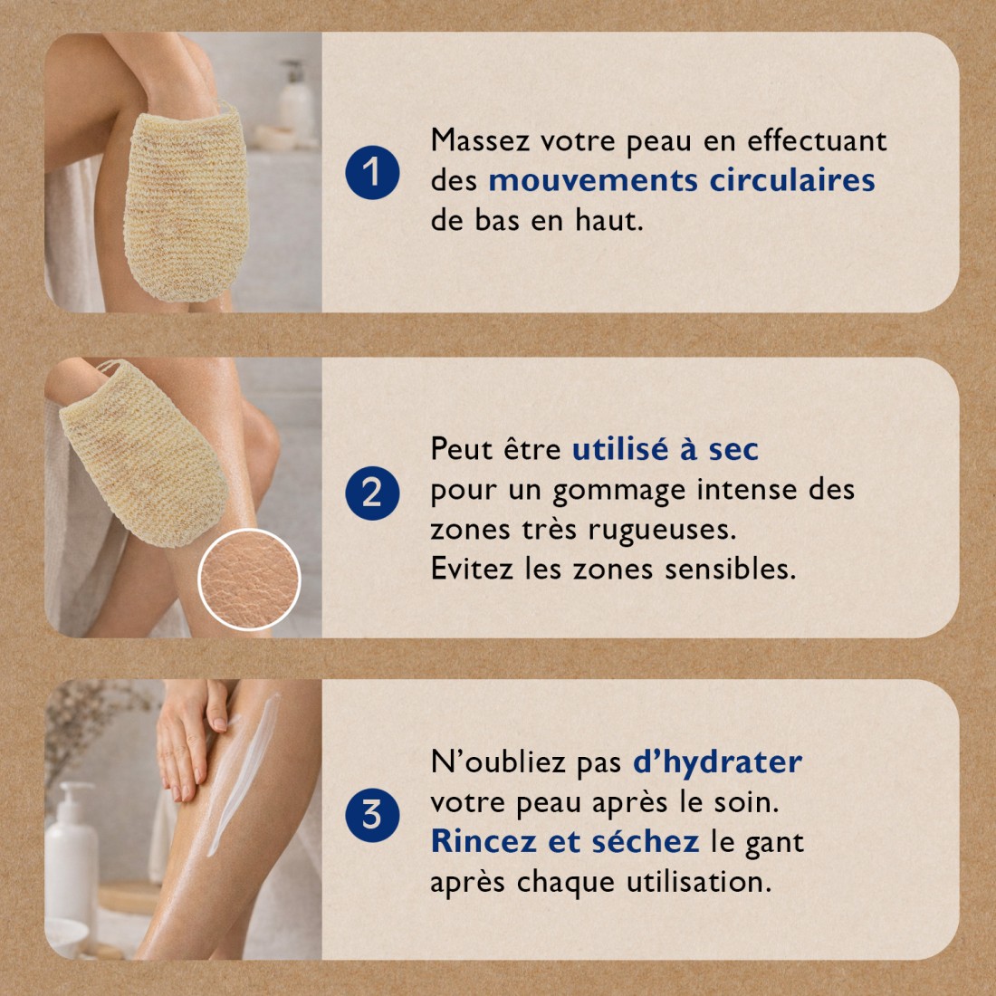 Gant crin & sisal - 100% naturel