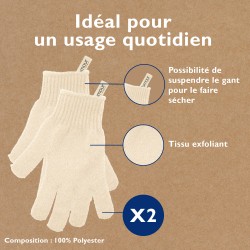 Gants exfoliants x2 - Doux 2