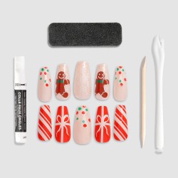 24 faux ongles ballerine...