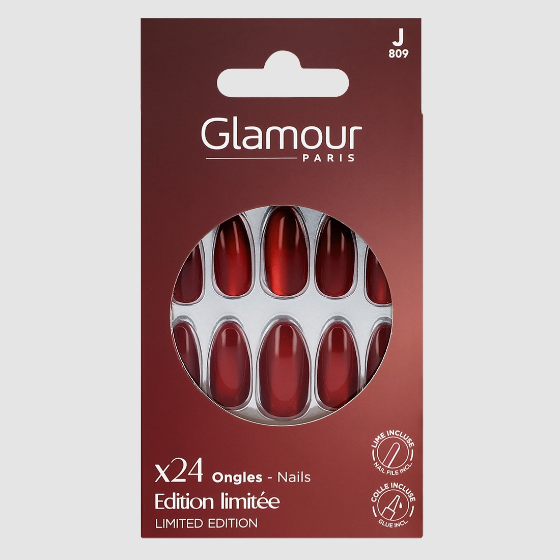 24 faux ongles stiletto - Cat eye...