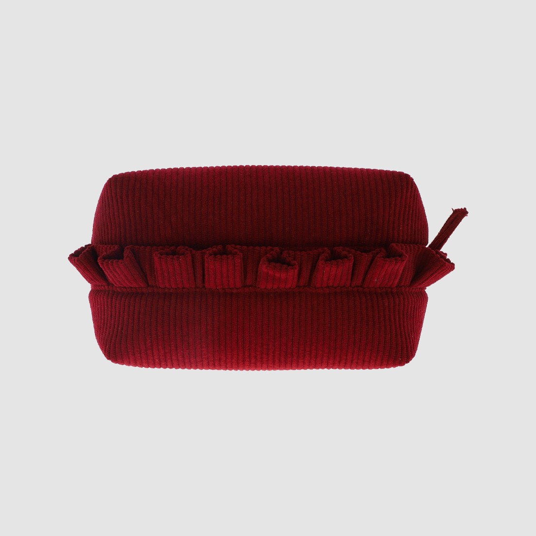 Trousse box volants bordeaux